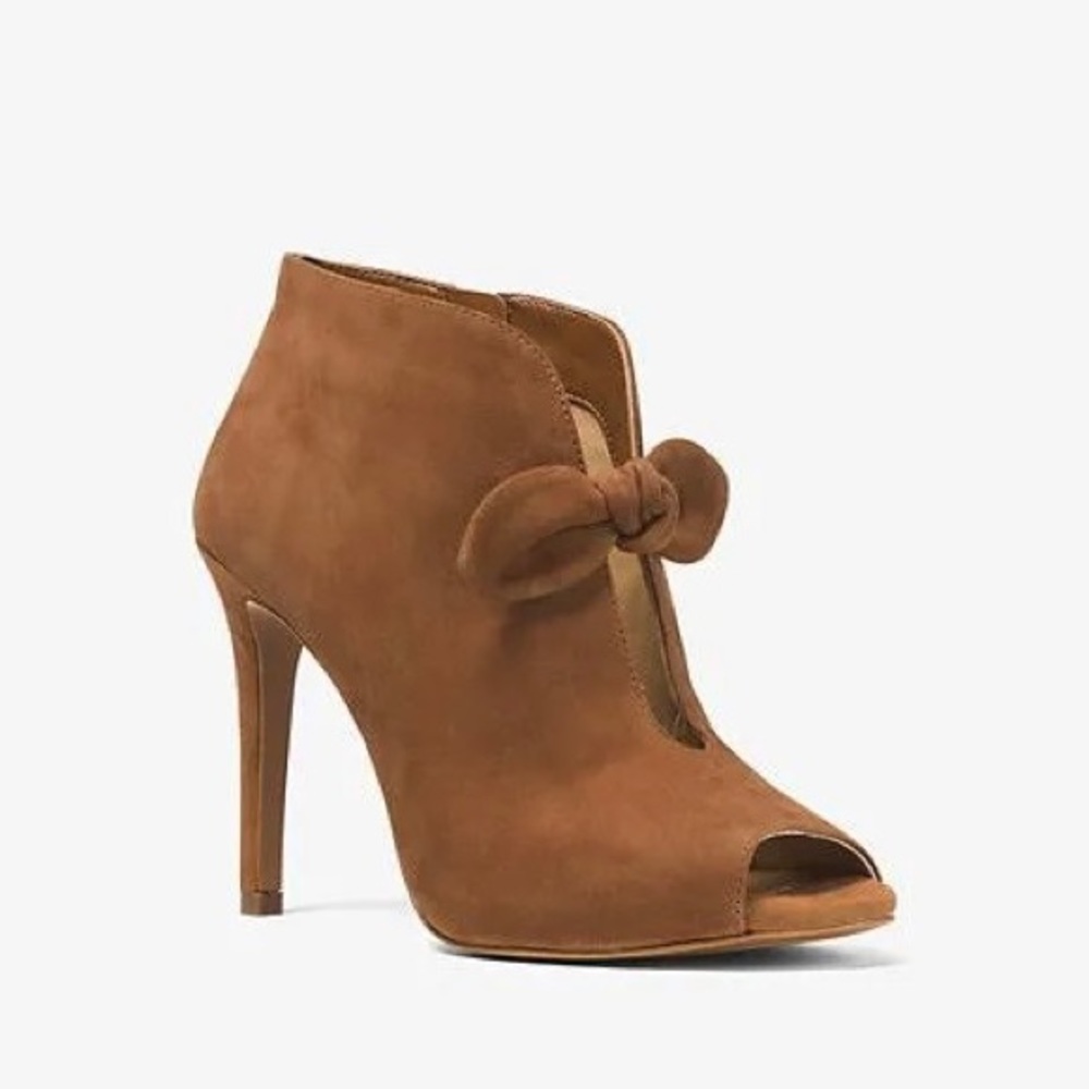 Michael Kors Brown Suede Pippa booties